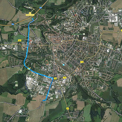 Karte Bautzen
